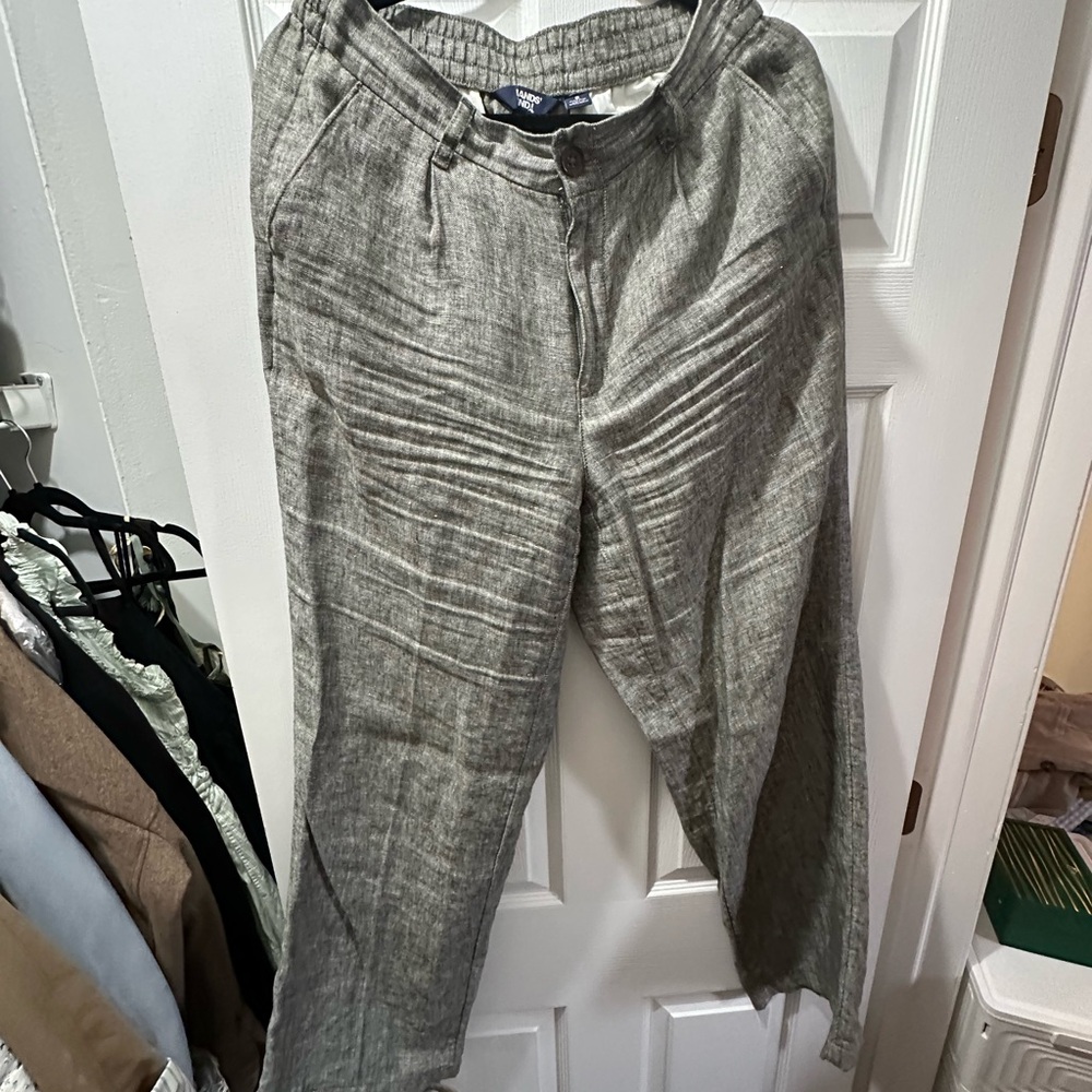 Lands' End Women’s 100% Linen Trousers